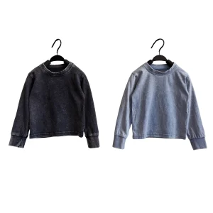 Boys Long Sleeve Shirts Soft Cotton Basic Tees Youth Boys Long Sleeve T-Shirts Layering Shirts Tagless