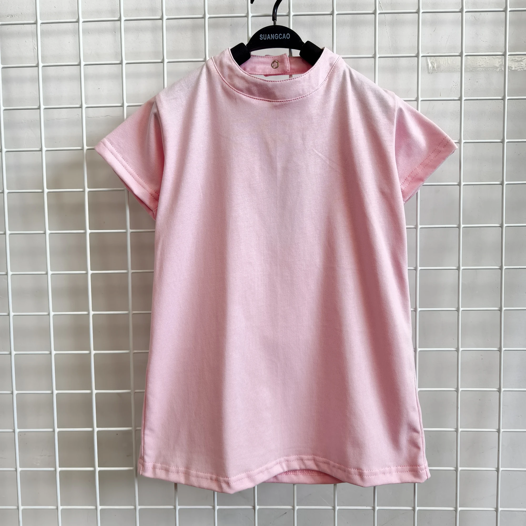 OEM Custom Baby Clothing Toddler Girl Summer Dress Little Girls Cotton Short Sleeve Dresses Casual Midi Sundress for Kids - Image 6