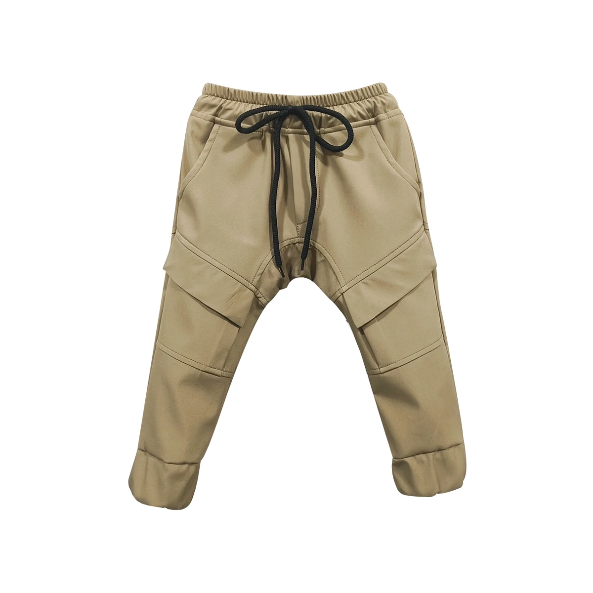 Boy Arched Pants Straight Leg Drawstring Drifter Cargo Pants Boys Active Outdoors Long Track Trousers - Image 5