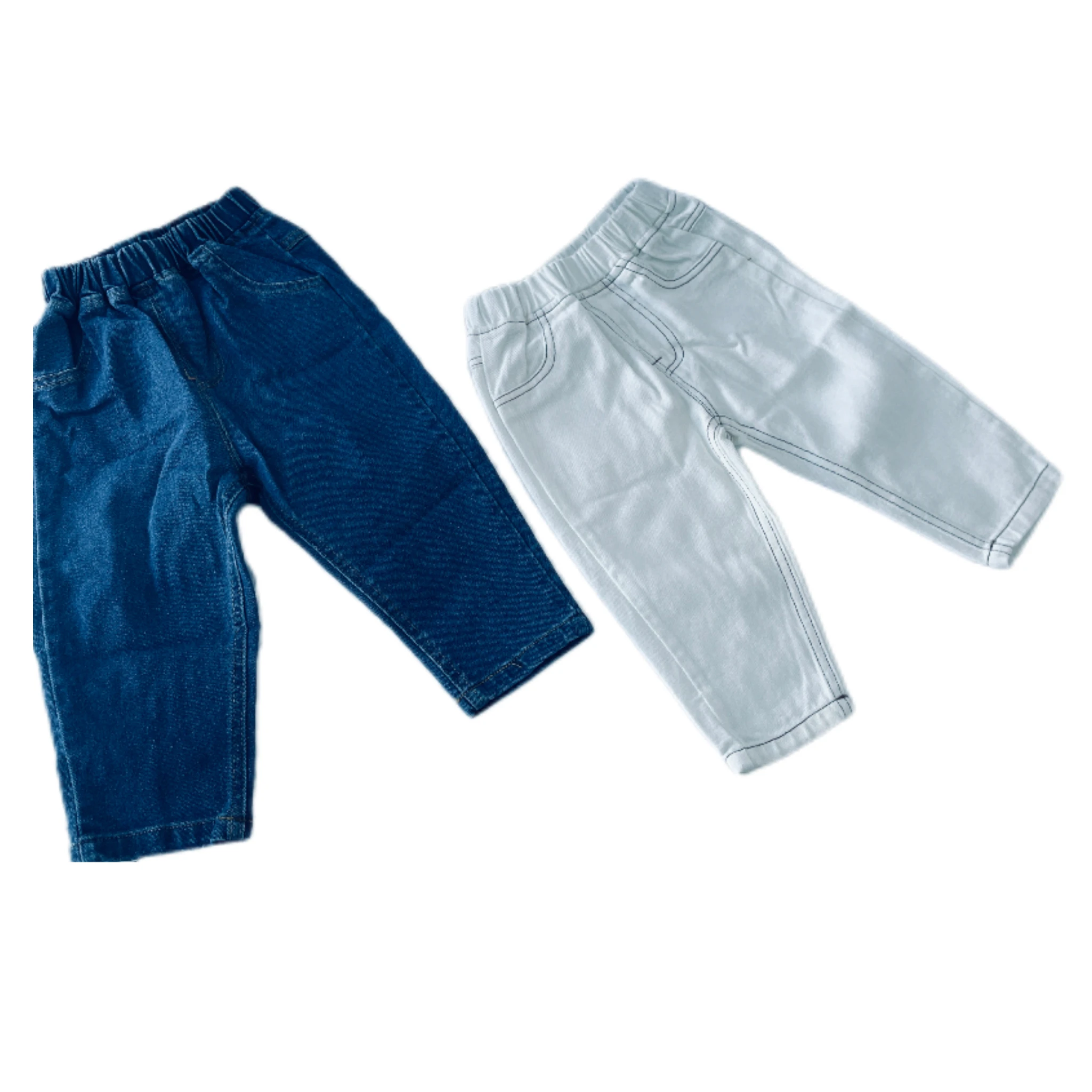 Wholesale New Style Boys Jeans Solid Color Spring and Autumn Clothes Children Pants Casual Clothes