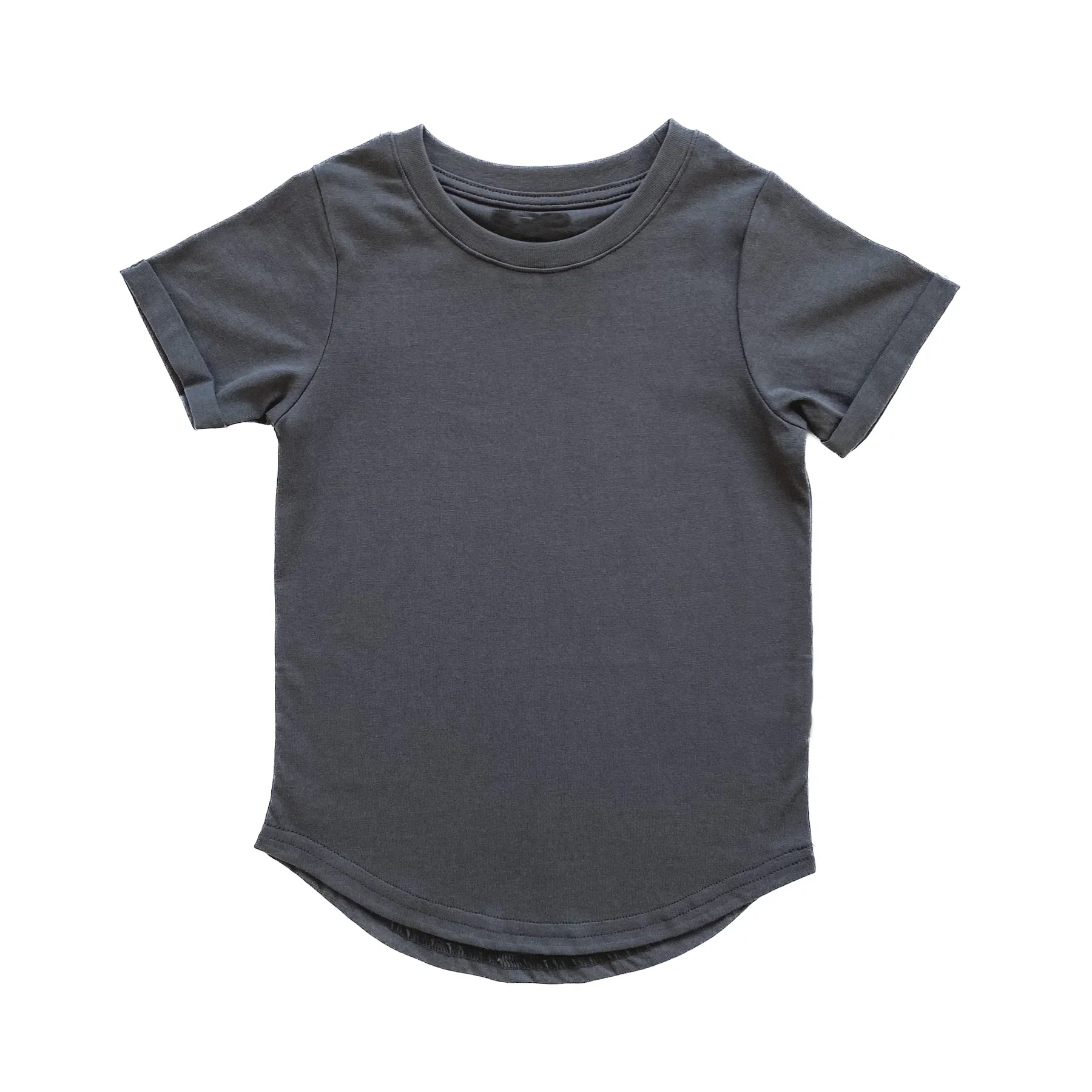 Custom Summer Baby Shirt Short Sleeve Curved Hem Basic Tees Tops - Image 3