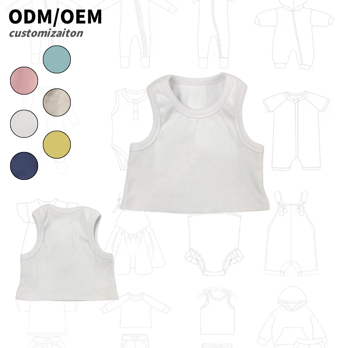 Fashionable and Trendy Lace Vest for Kids Quick-Drying Skin-Friendly Summer Cool and Breathable Baby T-Shirt