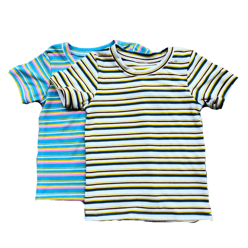 Custom Unisex Baby T-shirts Sleeveless Ribbed Cotton Solid Color T-shirt for Kids - Image 6