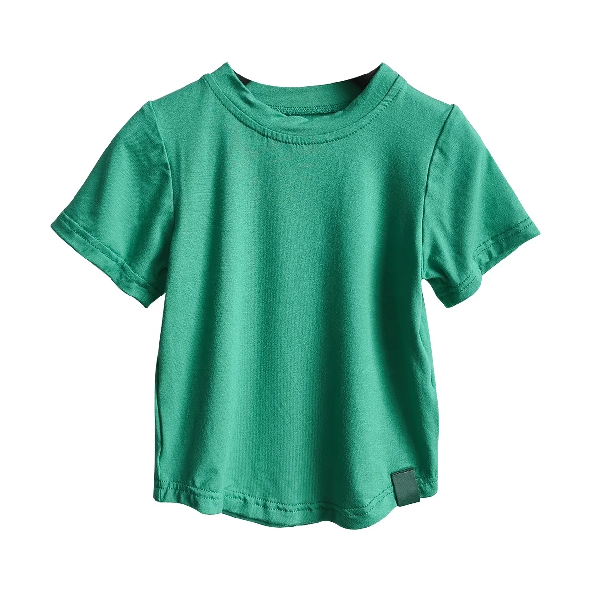 Custom Bamboo Baby Soft Cotton t Shirt Short Sleeve Basic Tee - Image 2