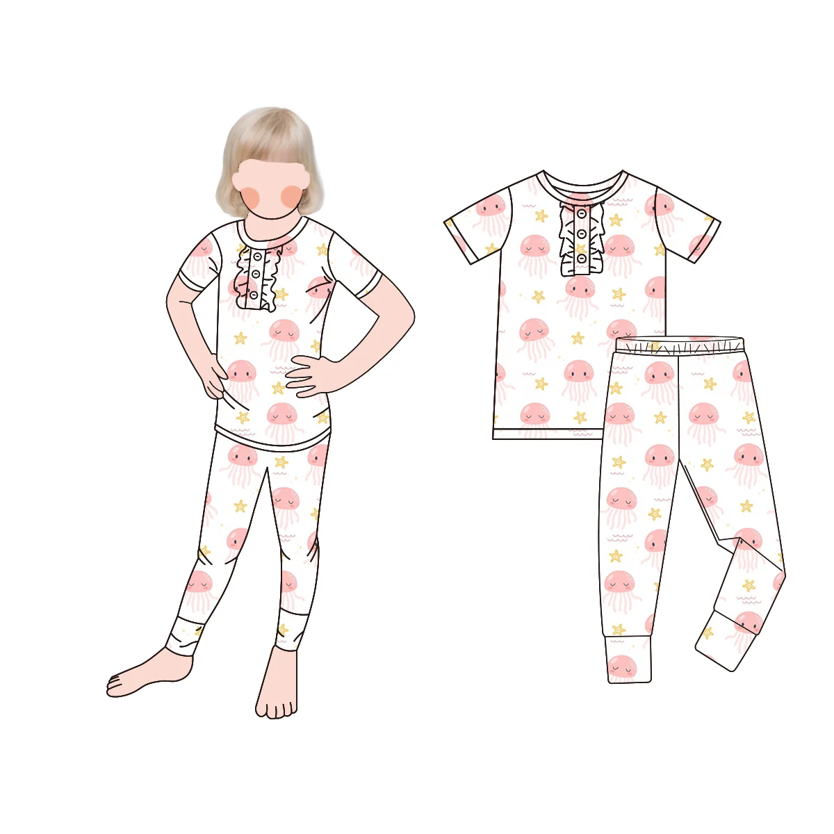 Dynamic and Fashionable Summer Kids' Bamboo Fiber Suit Set Short-Style Trendy and Light for Babies - Image 5