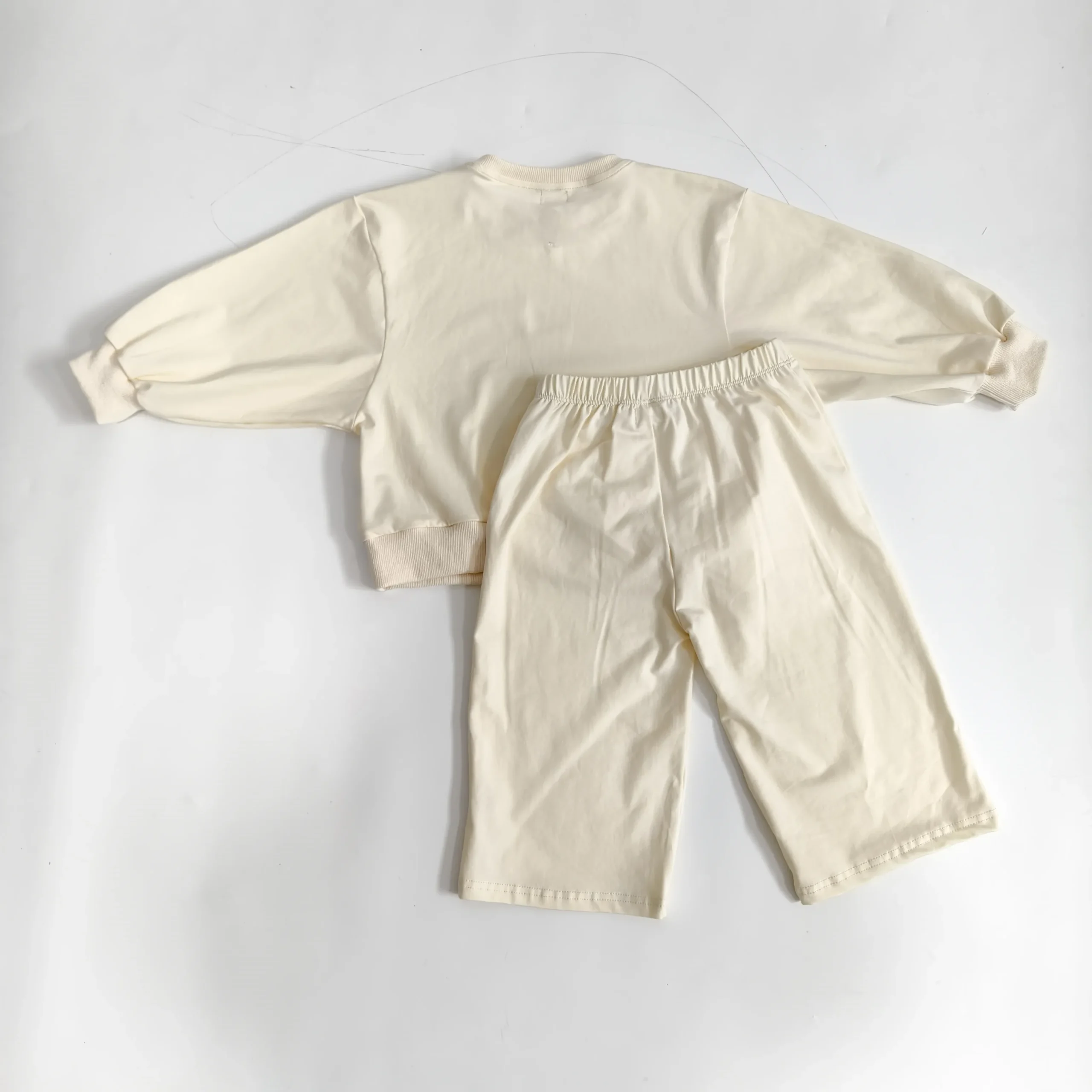 Comfortable Spring Fall Oversize Unisex Baby Toddler Set Wide Leg Outdoor Casual Play Set - Image 4