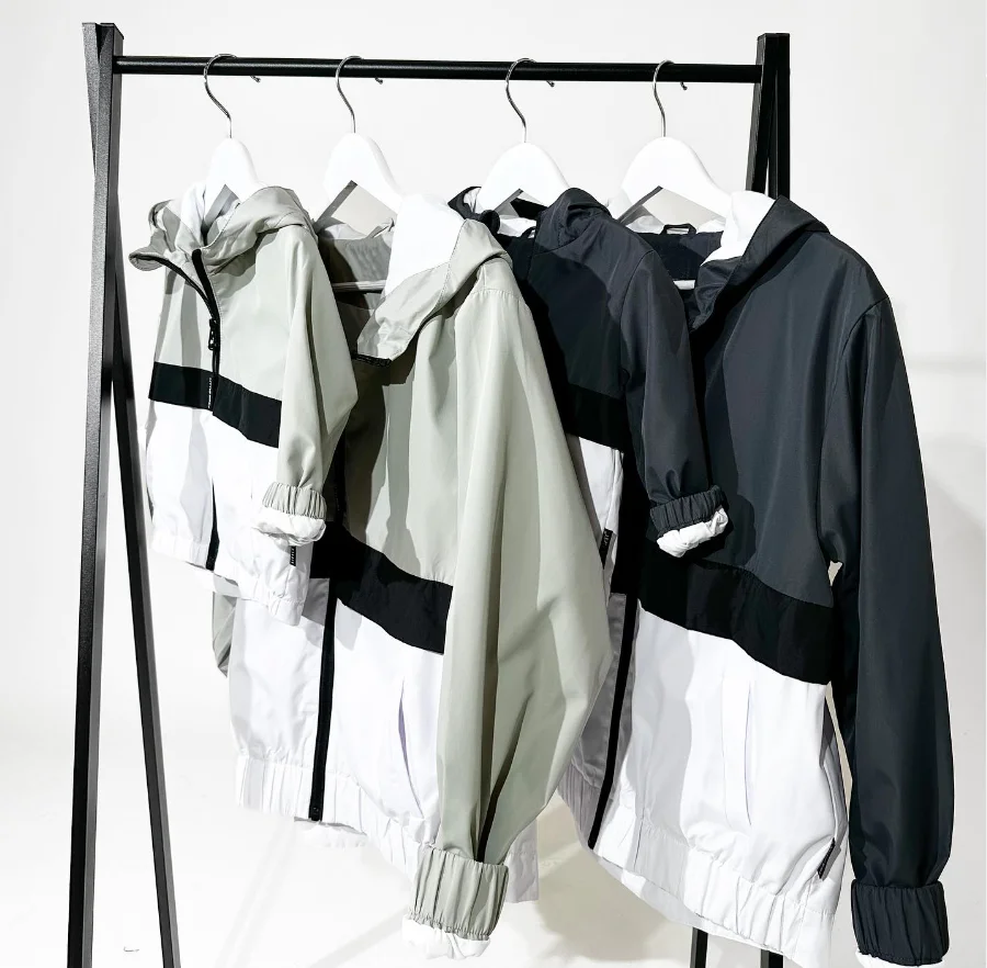 Custom Fall Windbreaker Jacket Color Block Waterproof Breathable Coat - Image 6