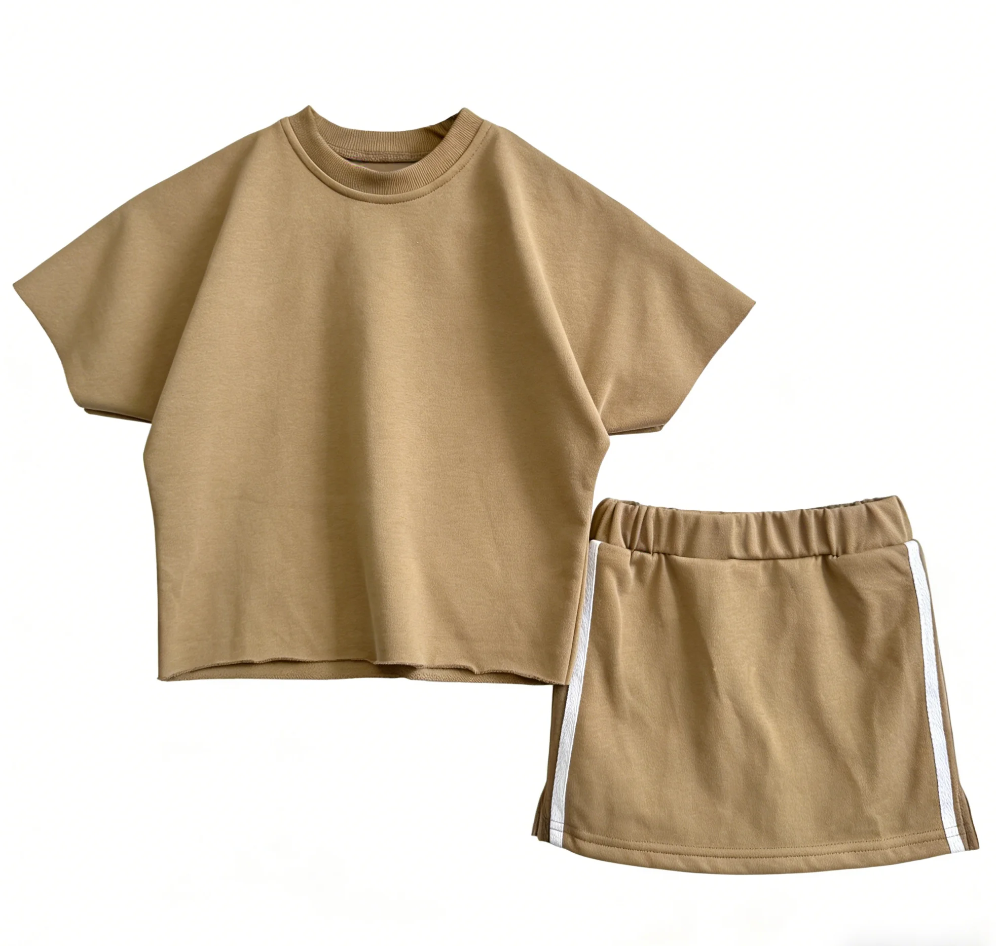 Soft Baby Summer Set Clothing Sweater Cotton and Knitted Cotton Children's Two-piece Set Kids Clothes Set Baby Shirt & Kilt - Image 4