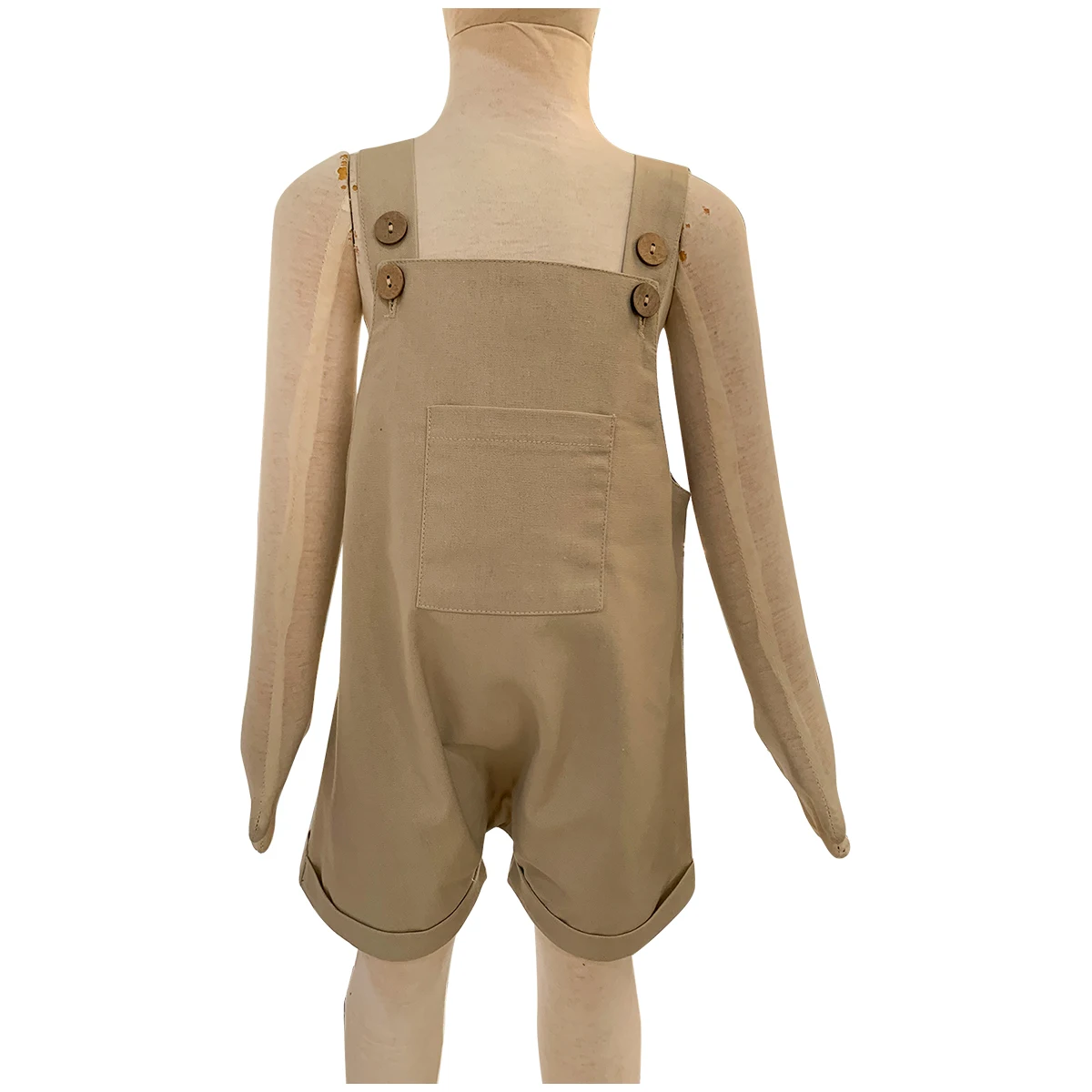 Custom Kids Two Piece Sleeveless Shirt Shorts Set Toddler Summer Clothing Kids Linen Top and Bottom Set - Image 5