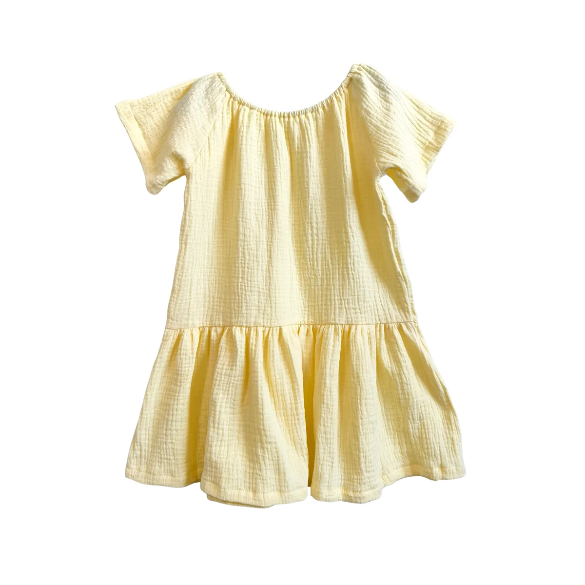 Must Have Girl's Sundress Ruffled Crape Cotton Cute Breathable Summer Outfit for Kids - Image 2