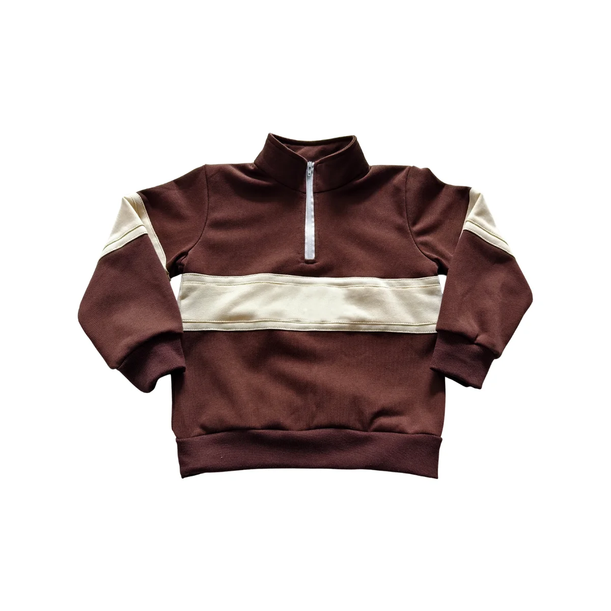 Wholesale Custom Sweater Cotton Crewneck Patchwork Hoodie for Boys Fashionable and Handsome Casual Style Baby Shirts & Tops - Image 2