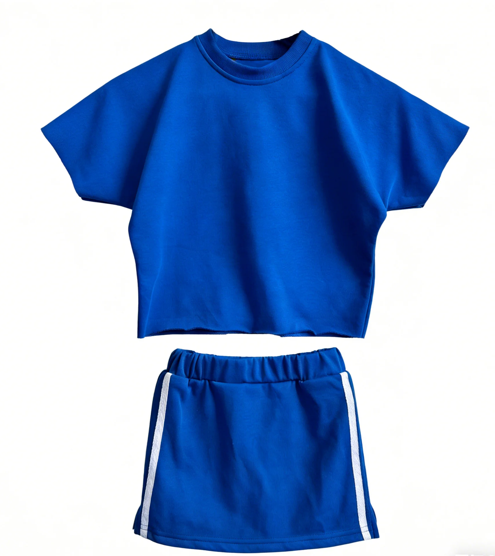 Soft Baby Summer Set Clothing Sweater Cotton and Knitted Cotton Children's Two-piece Set Kids Clothes Set Baby Shirt & Kilt - Image 3