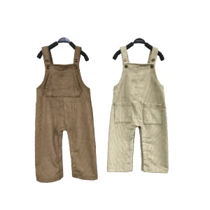 Unisex Custom Color Corduroy Jumpsuits Oversize Baby Pants for Summer Printed Technics Factory Price
