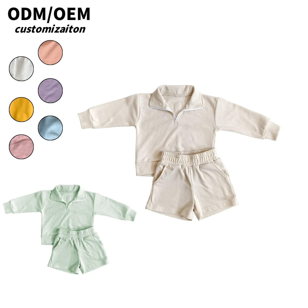 Dynamic Lightweight Cotton Set for Kids Sophisticated Simple Design Long Sleeves for Spring Autumn Cheerful Sophisticated Baby