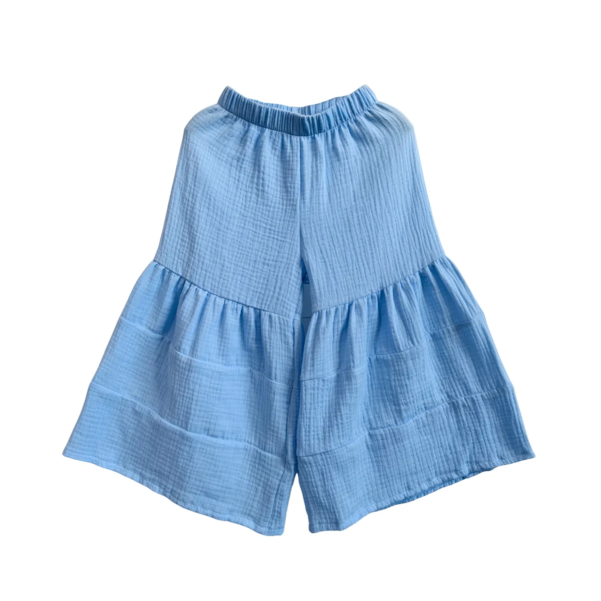 Girl's Outfit Two-Piece Kids Clothes Set Girls' Jenner Crepe Set Summer Suit Clothing of Suspenders and Flared Pants Set - Image 4