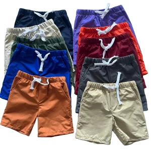 Summer High Quality Boys Polyester Quick Dry Plain Dyed Swim Beach Shorts Breathable Sweat Shorts