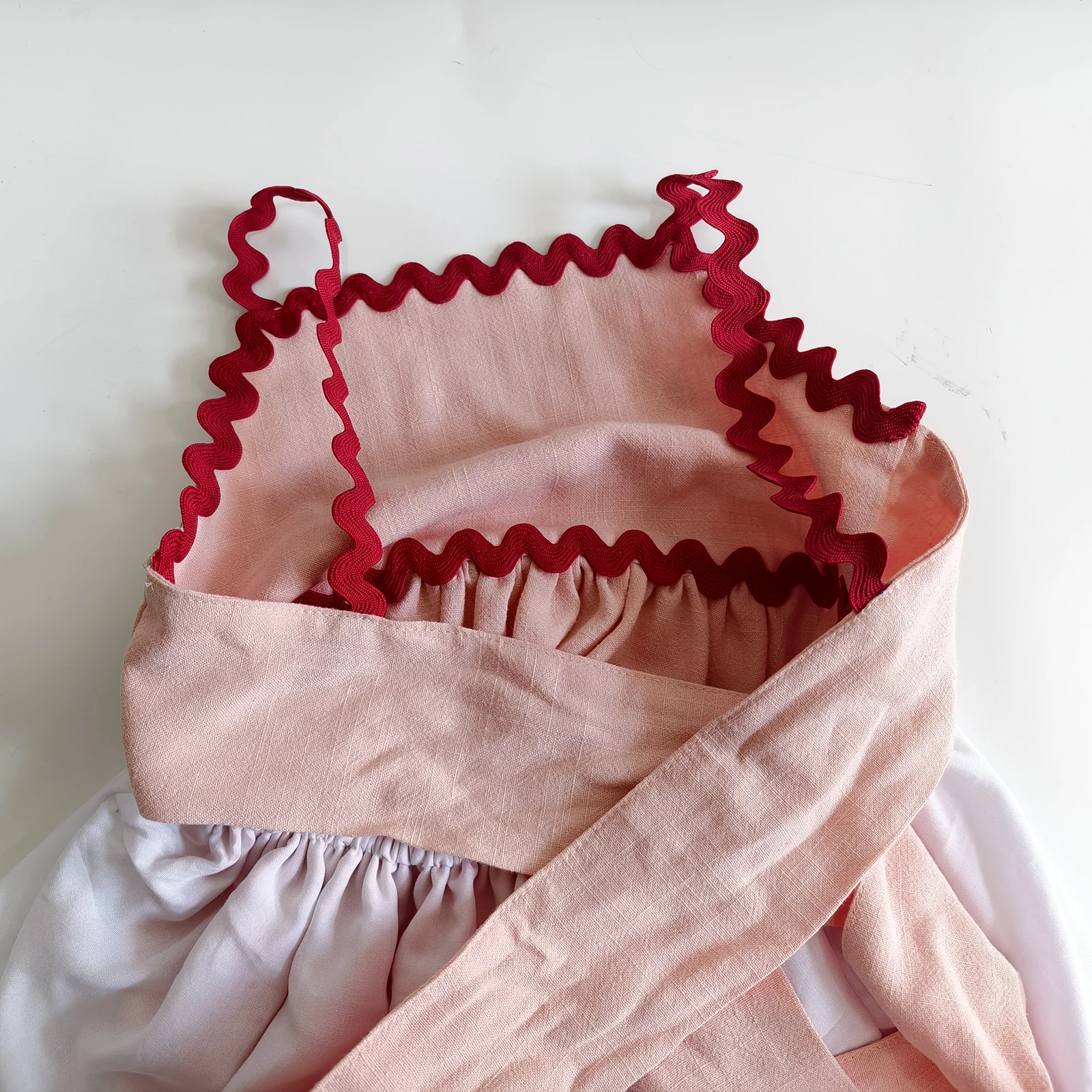 Girls' Flowing Ribbon Dress A-line Short Dress Fashionable Girls' Skirt Sleeveless Summer Baby Lightweight Clothing for 0-8T - Image 5