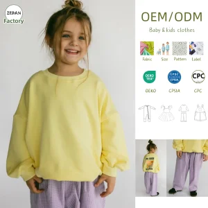 Custom Children's Set Children's Autumn Outfit Children's Loose-fitting Suit Long Sleeve Set Baby Casual Clothes Set for 0-8T