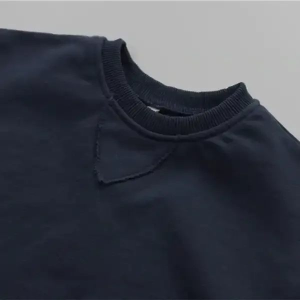 Custom High Quality Unisex Baby Boy Girl Sweatershirt Loose and Casual Pullover French Terry Top - Image 6