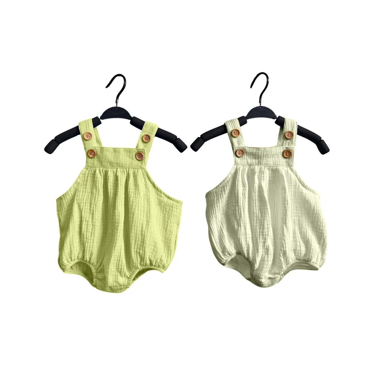 Customizable Trendy Organic Crepe Crawling Rompers for Kids Fashionable Cool Breathable Close-Fitting Short Design Cute Print - Image 5