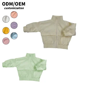 Customized All-Polyester Coat for Kids Long-Style Design Easy to Clean Windproof & Warm Baby Jackets & Outwears