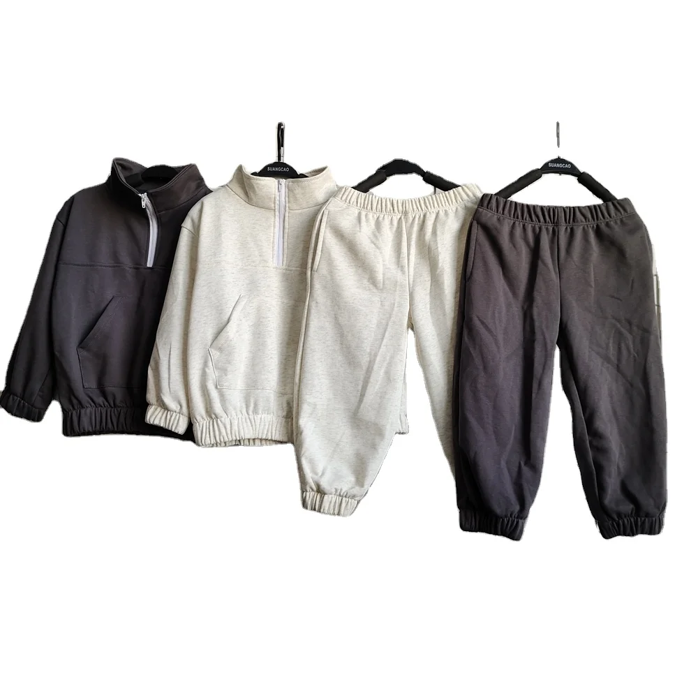 2024 New Style Spring Autumn Infant Baby Clothing Sets Sweater Suit Girls Boys Sweater Cotton Tracksuit Tops Pants