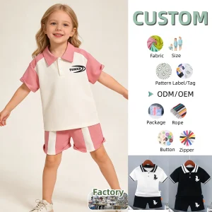 Soft Summer Baby Set Clothing  Kids Clothes Set Children's Summer Two-piece Set  Children's Suit POLO Shirt Children's Set