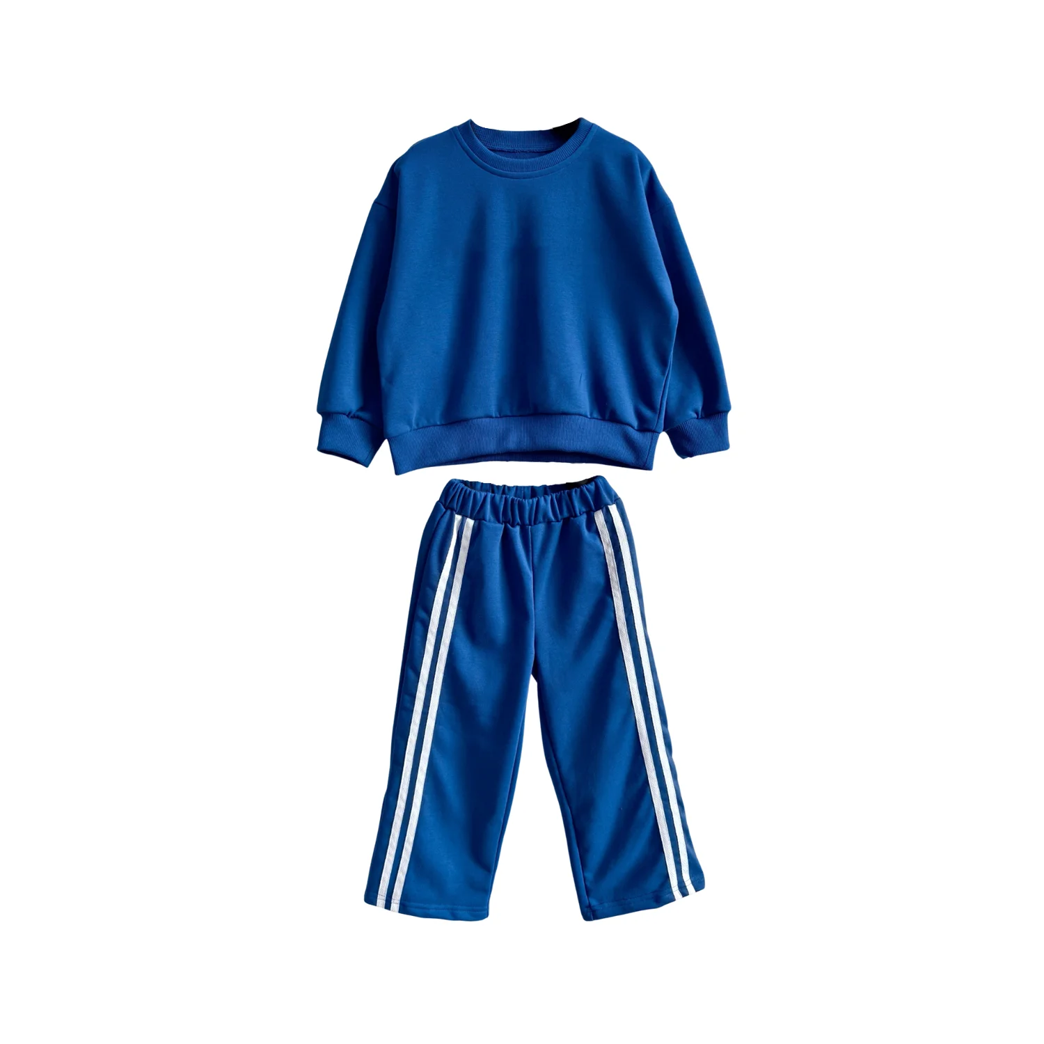 OEM Kids Clothes Set Toddler Baby Boy Girl Clothes Solid Tshirt Long Sleeve Top Pants 2PCS Summer Baby Outfit Set Sweatsuit - Image 4