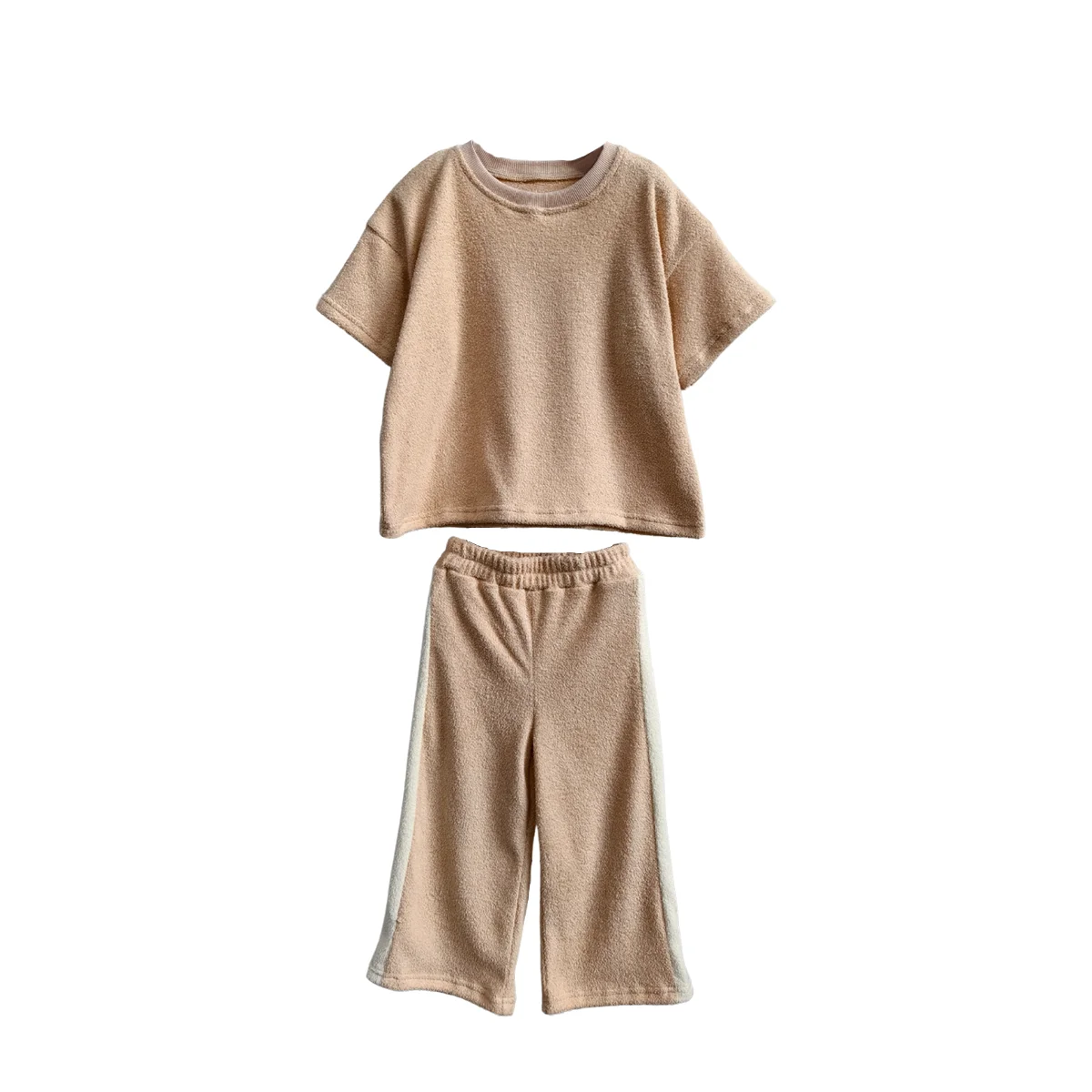 Summer Kids Short Sporty Casual Sweat-absorbing and Washable Fashionable and Trendy Towel Cloth Set - Image 5