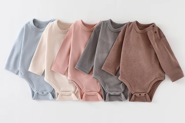 High Quality Romper Winter and Spring Baby Clothes Baby Romper Triangular Swimming Suit Infant Onesie Baby Long-sleeved Onesie - Image 2