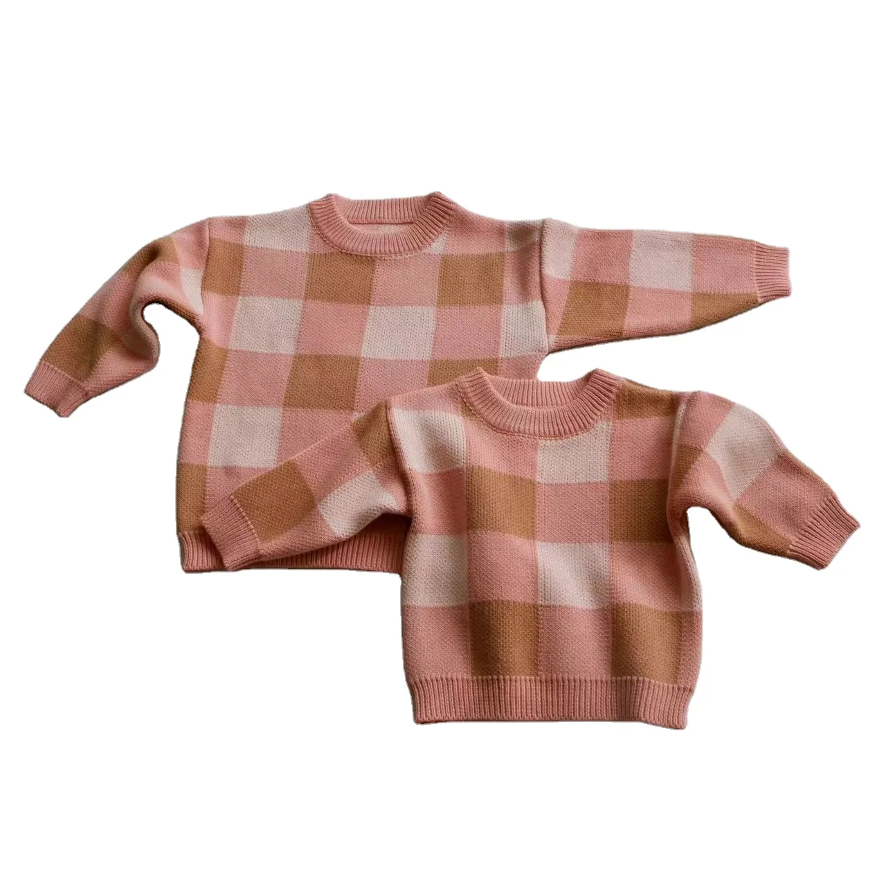 Custom Autumn Soft Baby Knitted Sweater Set Toddler Long Sleeve Casual Wear Toddler Clothes Set - Image 2