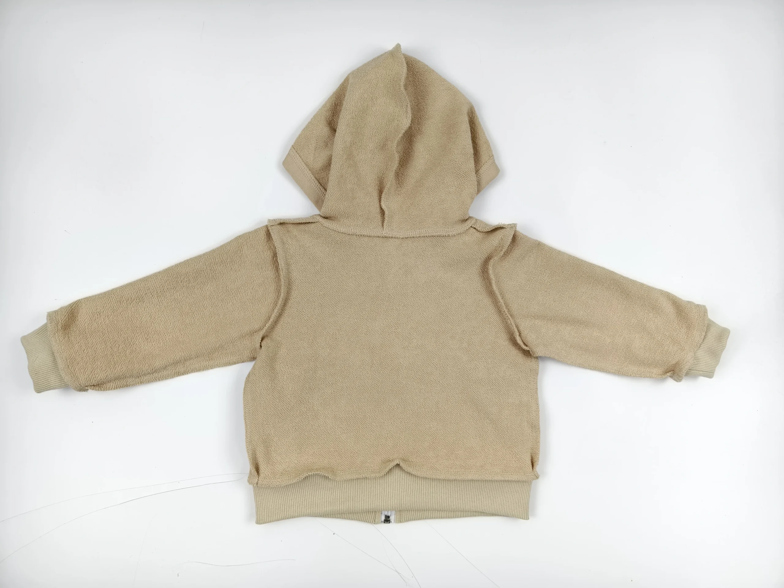 Wholesale Custom Color French Terry Long Sleeve Boy's Jacket Autumn Outwear with Zipper Baby Clothes Coat - Image 4