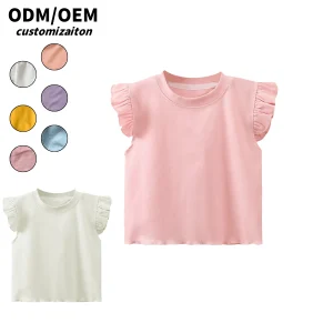 Dynamic and Unique Short-Sleeved Cotton T-Shirt for Kids Bright and Fashionable Design Trendy Baby Clothing