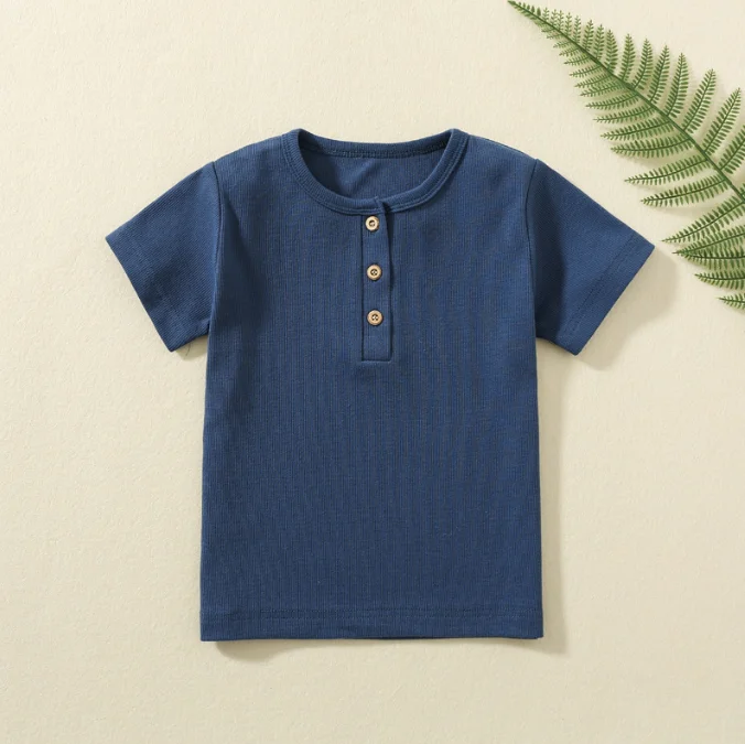 Cute Baby Boys and Girls Tops Children's T-shirts Kids Wear Baby Bottoms Children's Short Sleeve Baby T-shirts Wholesale - Image 3