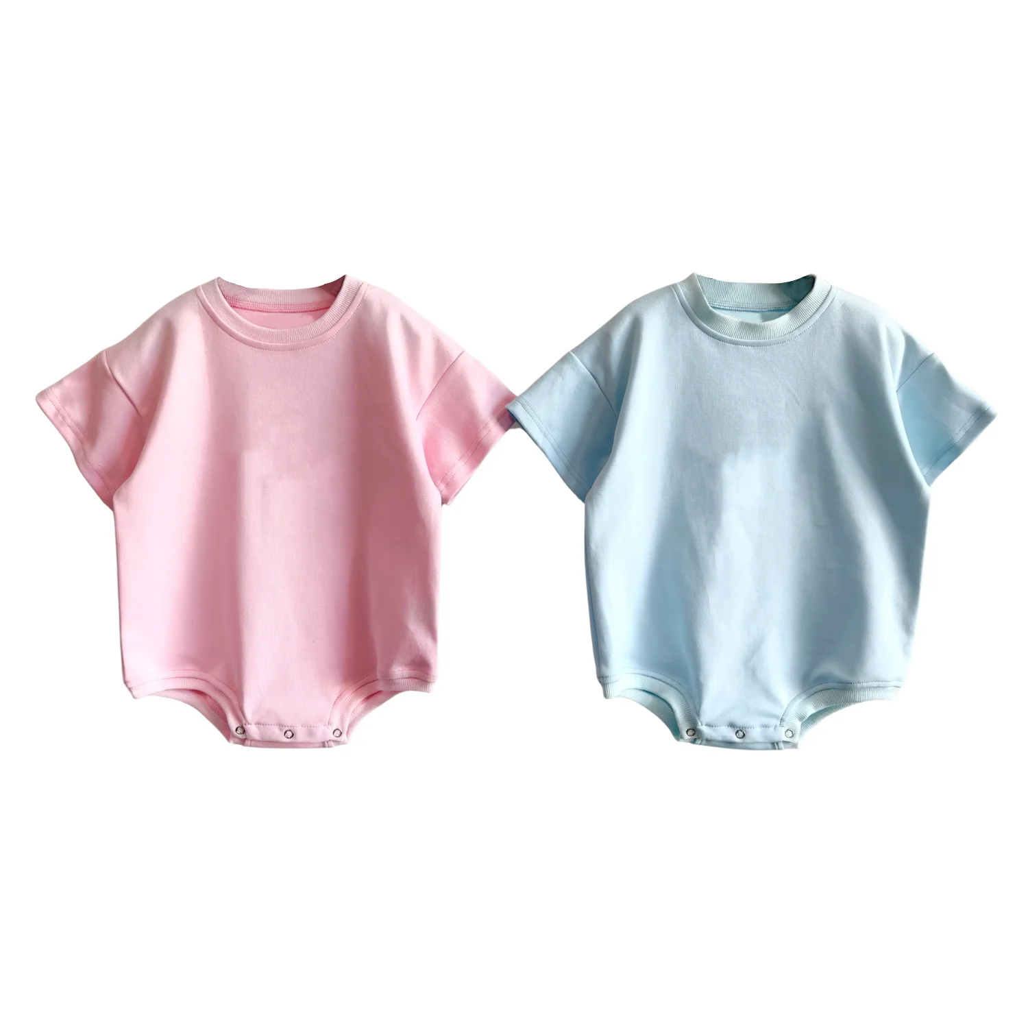 Summer Baby Romper Infant Short Sleeve Jumpsuit 260g 100% Cotton Climbing Suit Romper for Children's Climbing Clothes of Unisex - Image 2