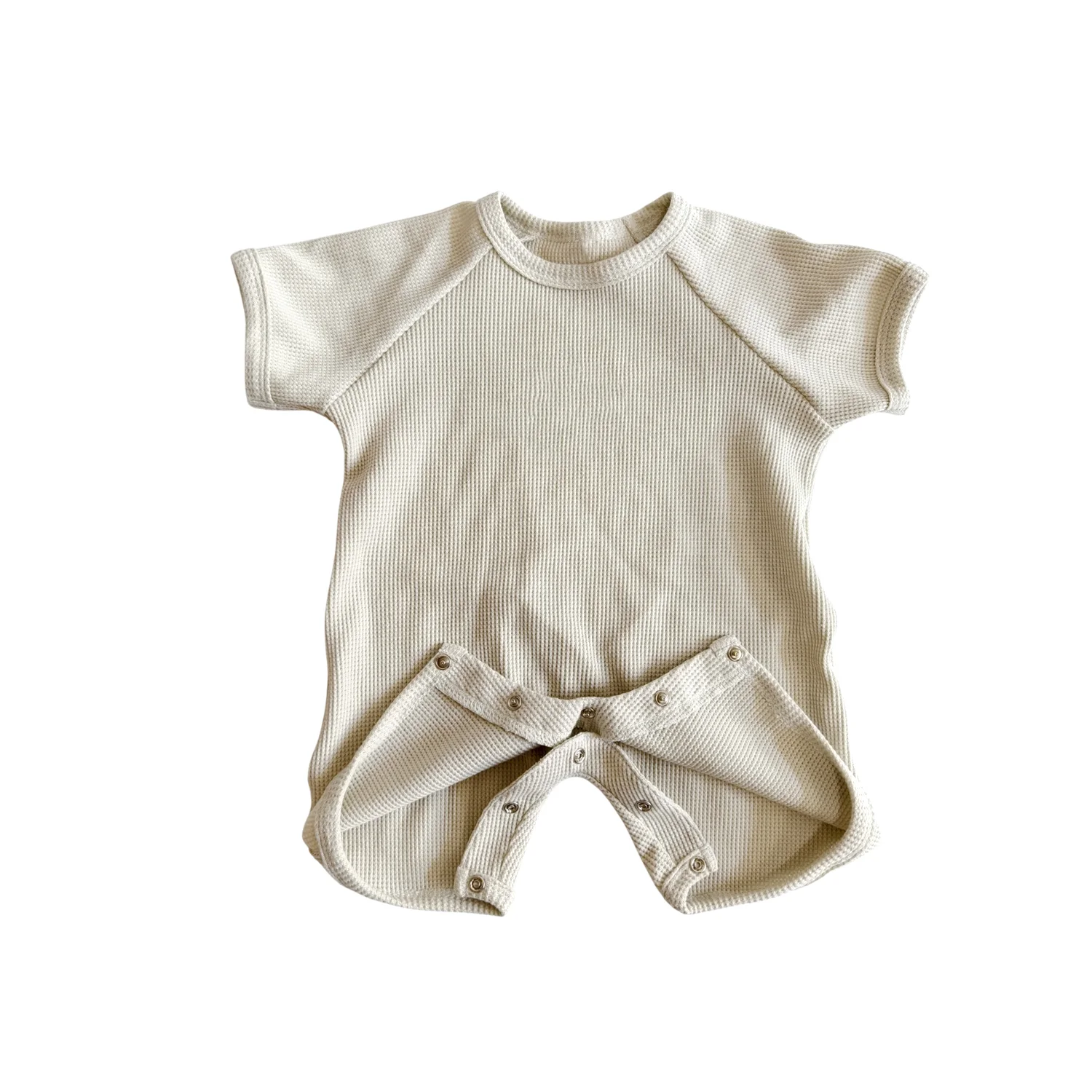 Summer Baby Romper Infant Short Sleeve Jumpsuit Waffle Short-sleeved Climbing Suit Romper for Children's Climbing Clothes - Image 2