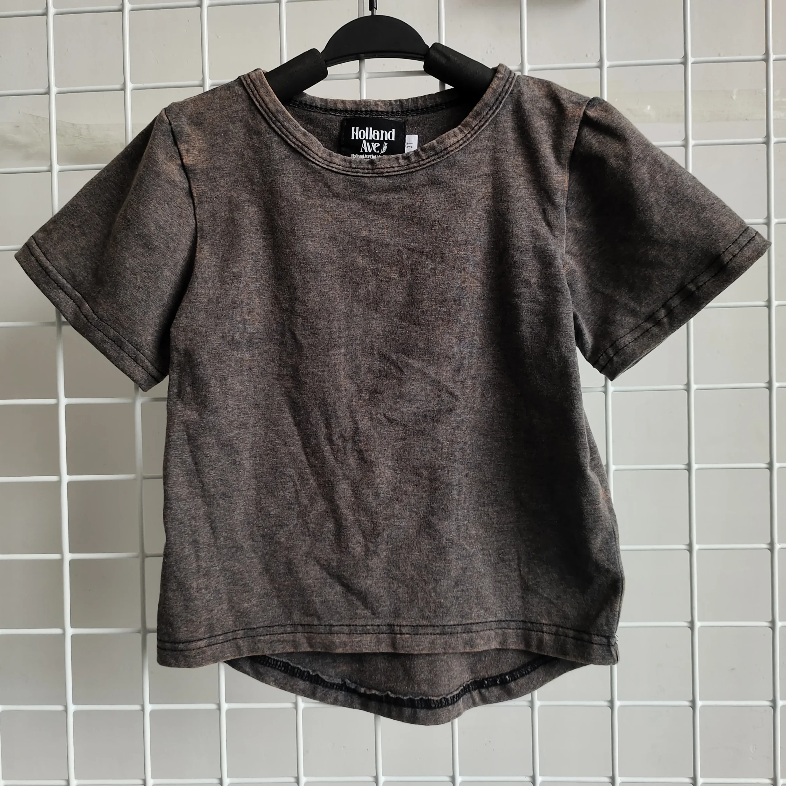 Custom Color Knitted Cotton Acid Wash Set Family Matching Outfit for Summer Kids Adult Short Set with Baby Romper - Image 6