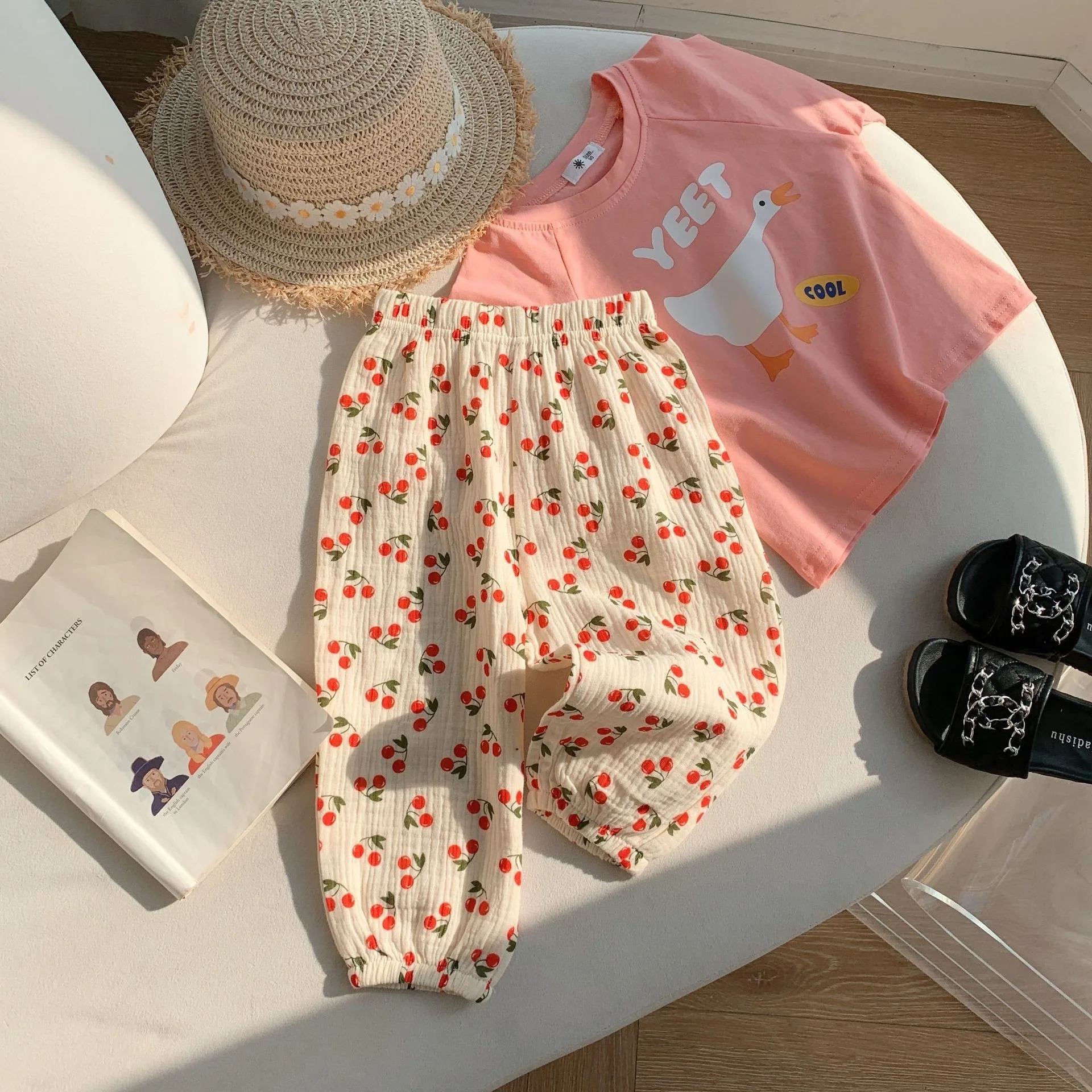 New Style Crepe Cotton Custom Pattern Long Trousers Mosquito-proof Baby Pants for Summer - Image 2