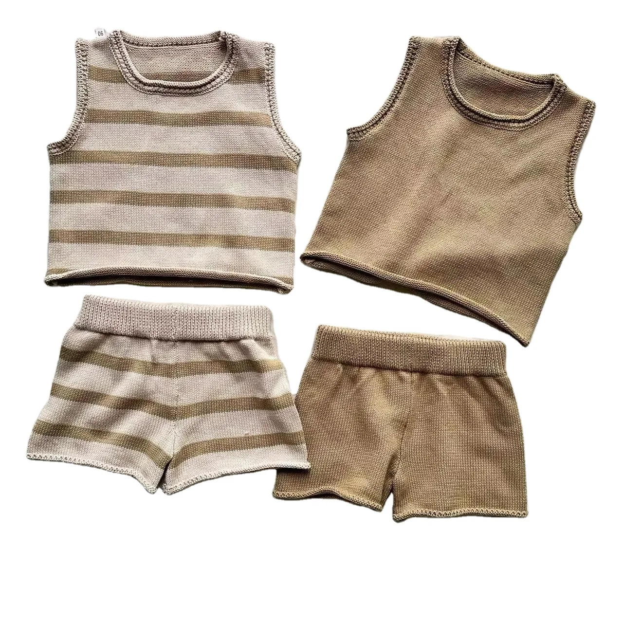 Custom Autumn Soft Baby Knitted Sweater Set Toddler Long Sleeve Casual Wear Toddler Clothes Set - Image 3