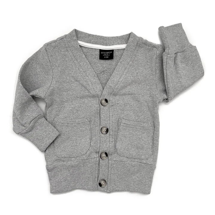 Casual Baby Boys Girls Knitted Cardigan Spring Fall Long Sleeve V-neck Button Coat Winter Outwear with Pockets - Image 4