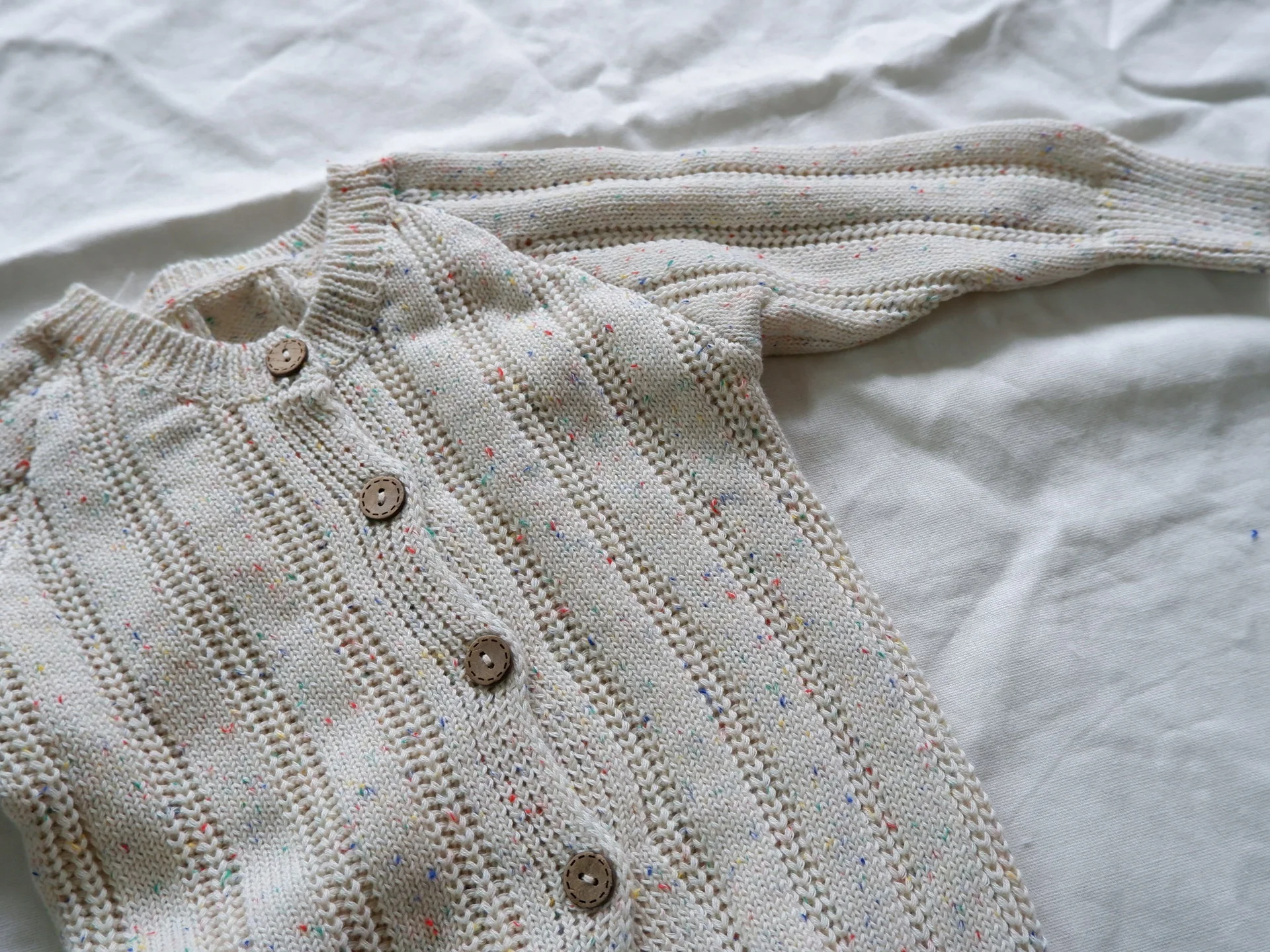 Custom Winter Warm Soft Baby Speckle Knit Sweater Romper Jumpsuit - Image 4