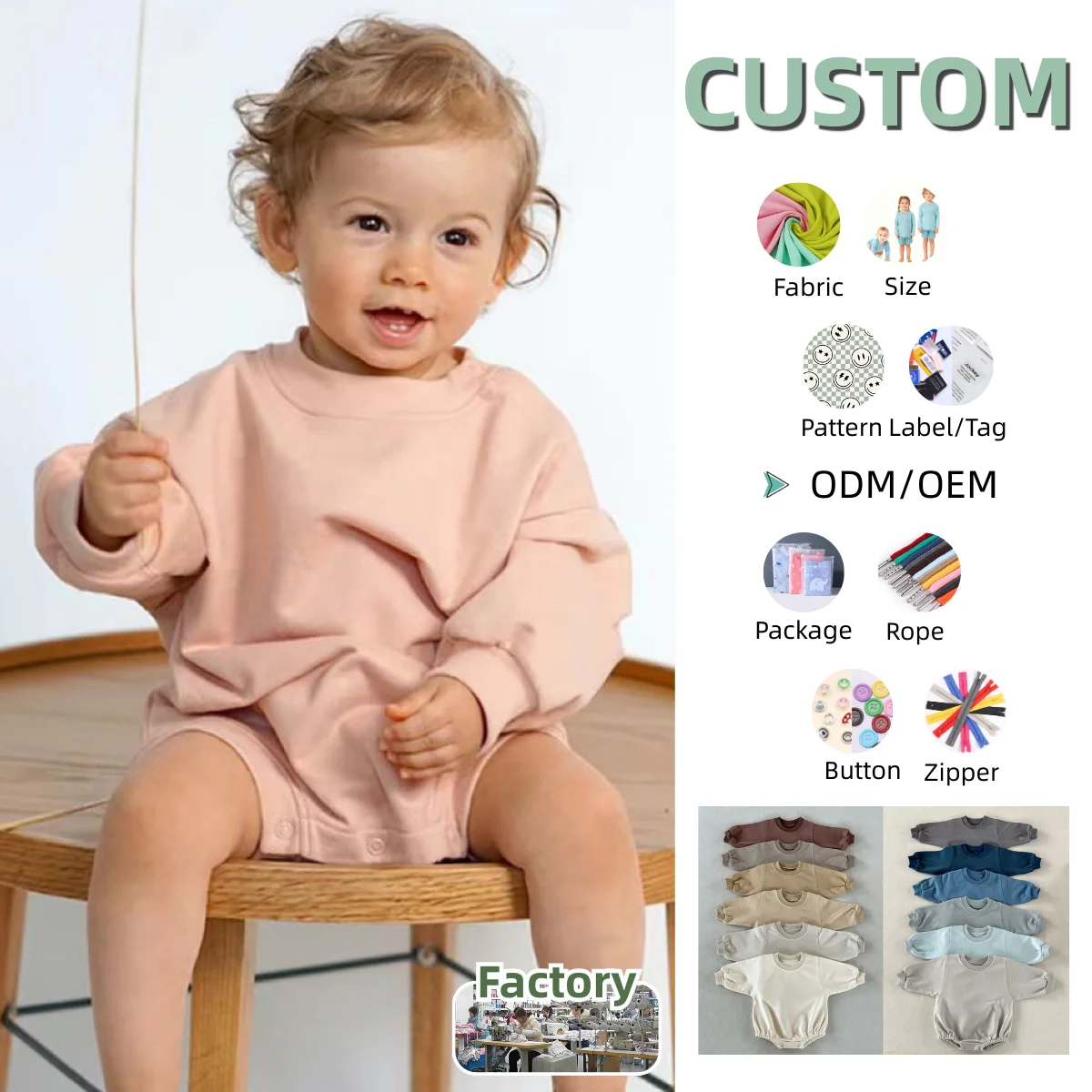 Summer Casual Baby Romper Infant Soft Jumpsuit Spring and Autumn Long-sleeved Pullover Children's Climbing Clothes of Unisex