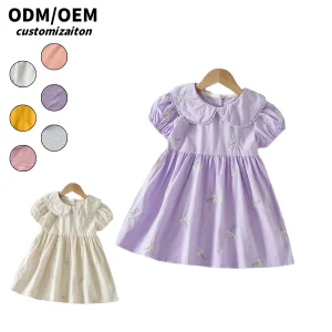 Customized Cotton Dress for Kids Fashionable & Trendy Short Sweet Cute Light Energetic Youthful Style for Girls