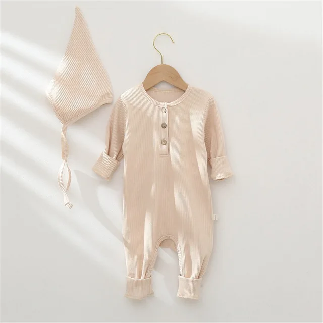 Baby Boy Rompers Sets Infant Clothes Autumn NewBorn Baby Rompers Ribbed Kids Jumpsuit Pajamas Winter New Born Boys Clothes - Image 4