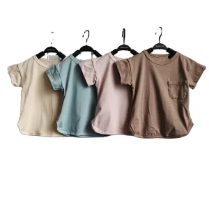 Summer 0-6T Toddler Kid Baby Boys Girls Clothes Top Short Sleeve Cotton T Shirt Infant Tee