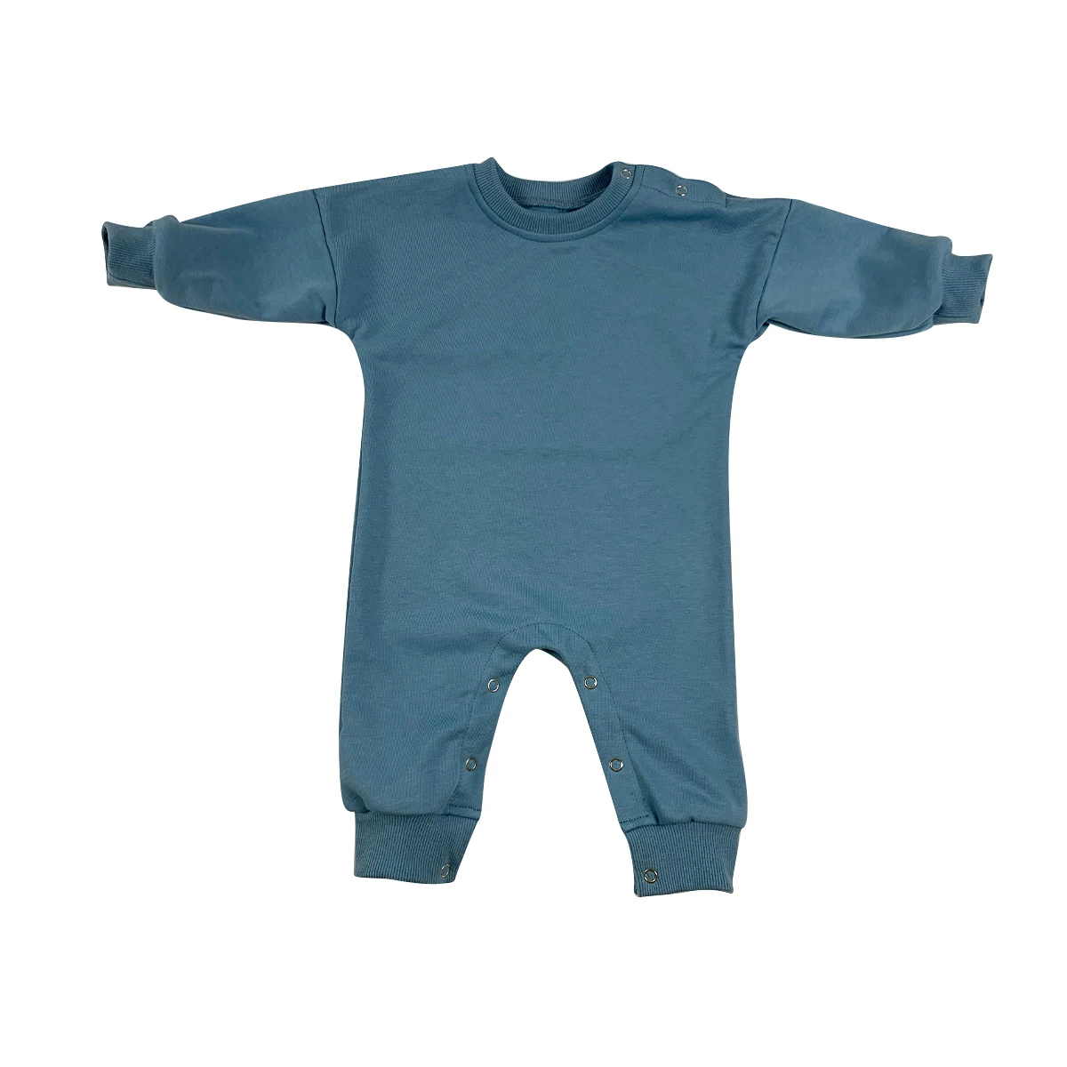 Brand New Expo Velvet Custom Candy Color and Pattern Long Sleeve Snap Button Baby Rompers for Winter