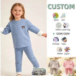 Comfortable Girls' Set Children's Warm Clothing Set Pullover Set Thickened Winter New Suit Baby Clothing Set Girls' Clothes Set