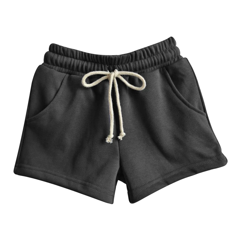 Toddler Clothes Baby Solid Color Sweater Shorts Toweling Cotton Boys Girls Kids Clothing - Image 2