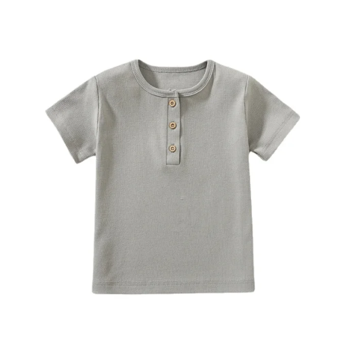 Cute Baby Boys and Girls Tops Children's T-shirts Kids Wear Baby Bottoms Children's Short Sleeve Baby T-shirts Wholesale - Image 2