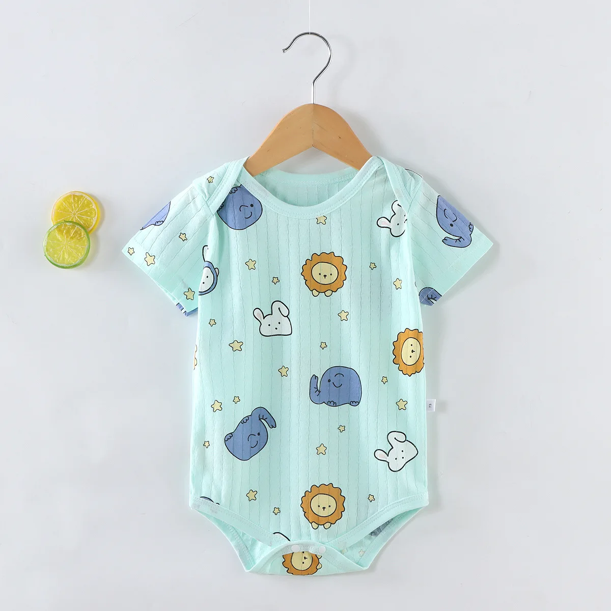 Summer Baby Romper Infant Short Sleeve Jumpsuit Newborn Short-sleeved Baby Romper Climbing Suit Romper Baby Onesie for 0-2T - Image 5